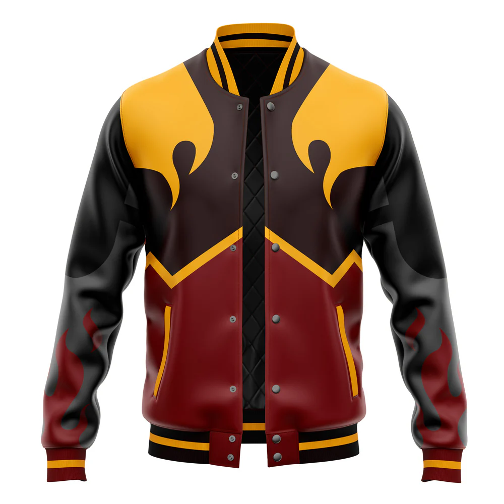 Avatar Fire Nation Cosplay Inspired Baseball Jacket