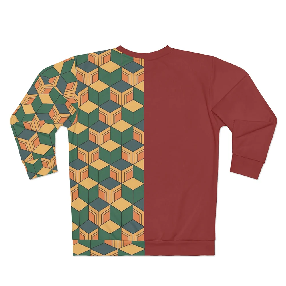 Naruto Water Pillar Color Overlap Pattern Long Sleeve T-Shirt