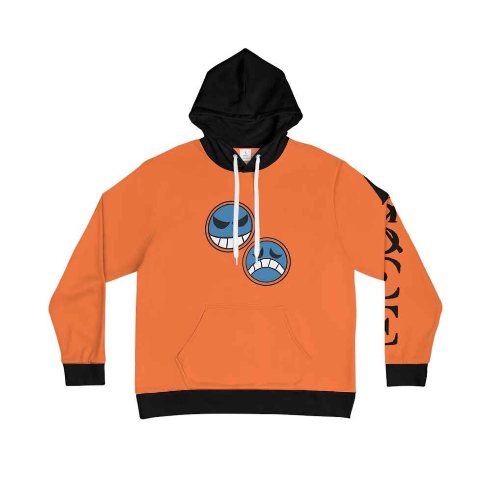 One Piece Ace Flame Flame Pattern Pullover Hoodie