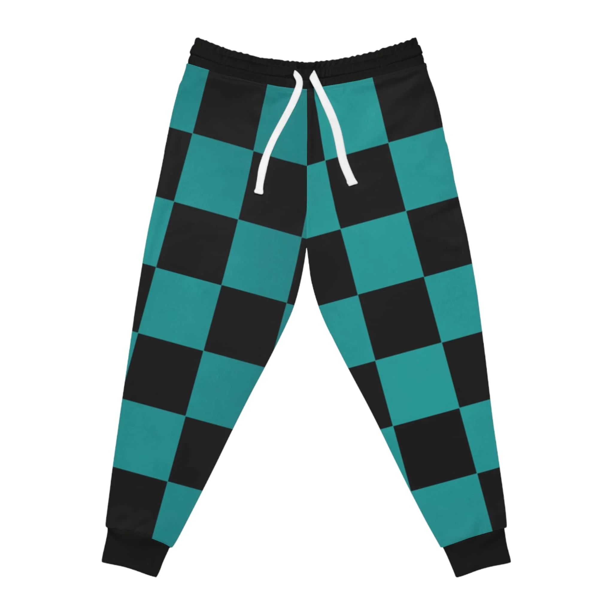 Demon Slayer kimetsu na Classic Green Check Sweatpants Joggers