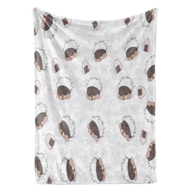 Jujutsu Kaisen Gojo Faces Plush Fleece Blanket