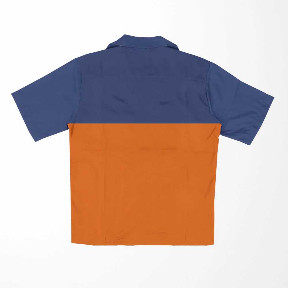 Uzumaki Emblem Button Up Hawaiian Short Sleeved Shirt