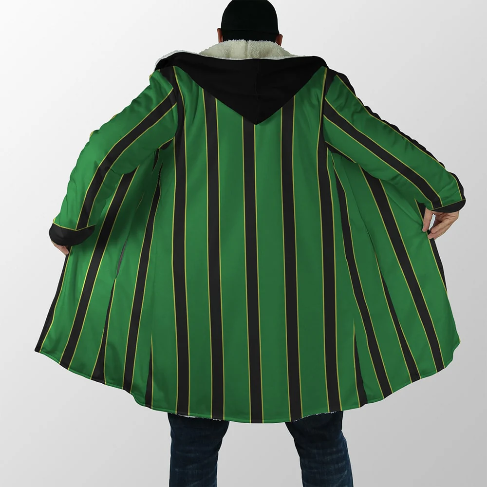 My Hero Academia Froppy Outfit Pattern Print BNHA Hooded Cloak Coat