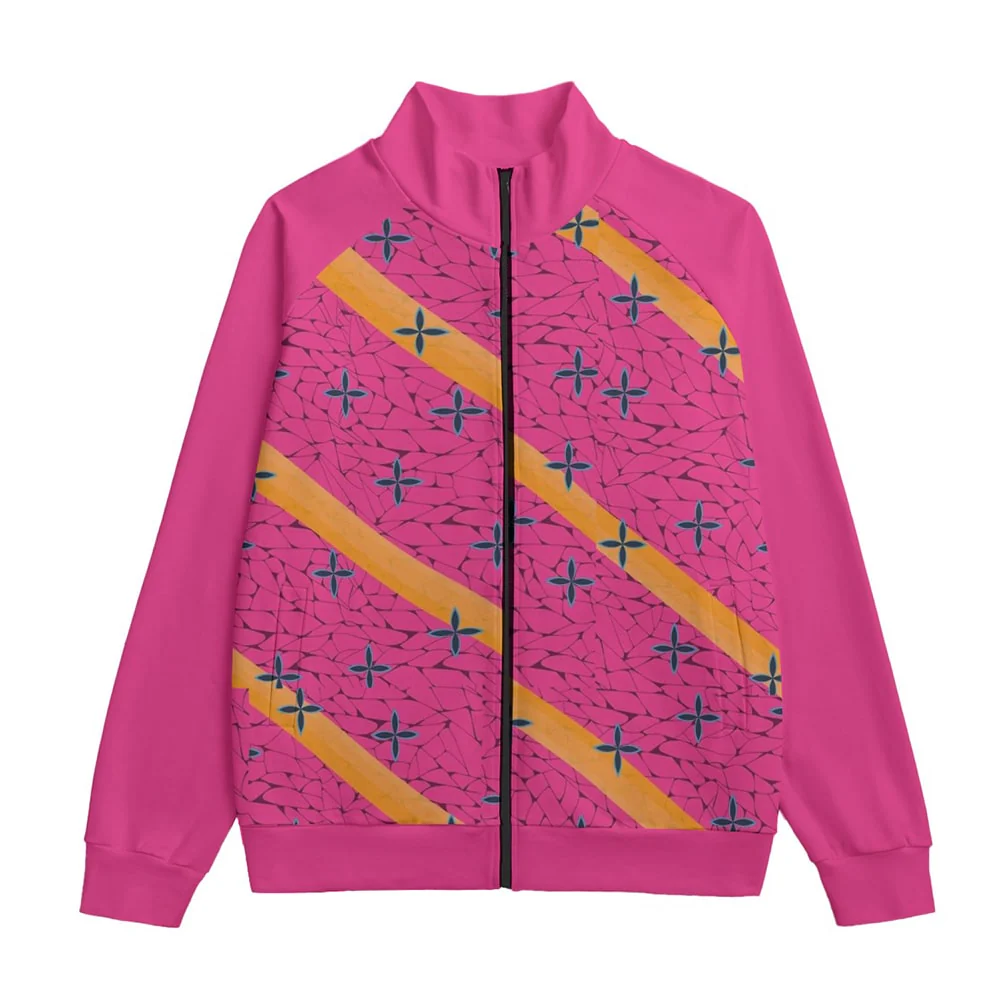 Demon Slayer Art Pattern Collar Up Jacket