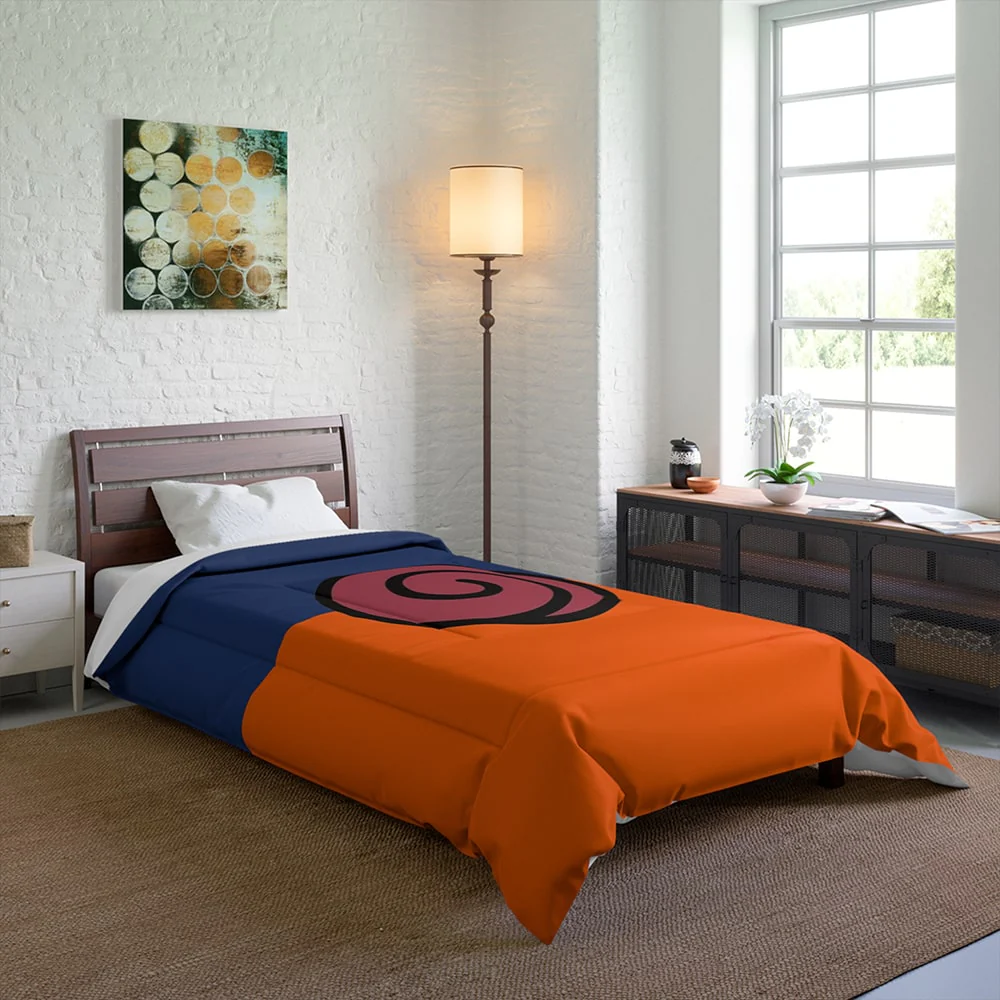 Uzumaki Classic Emblem Brushed Comforter Bedding Set