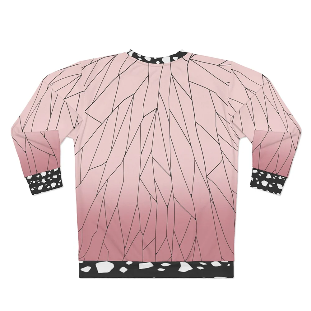 Demon Slayer Insect Pillar Pink Long Sleeve T-Shirt