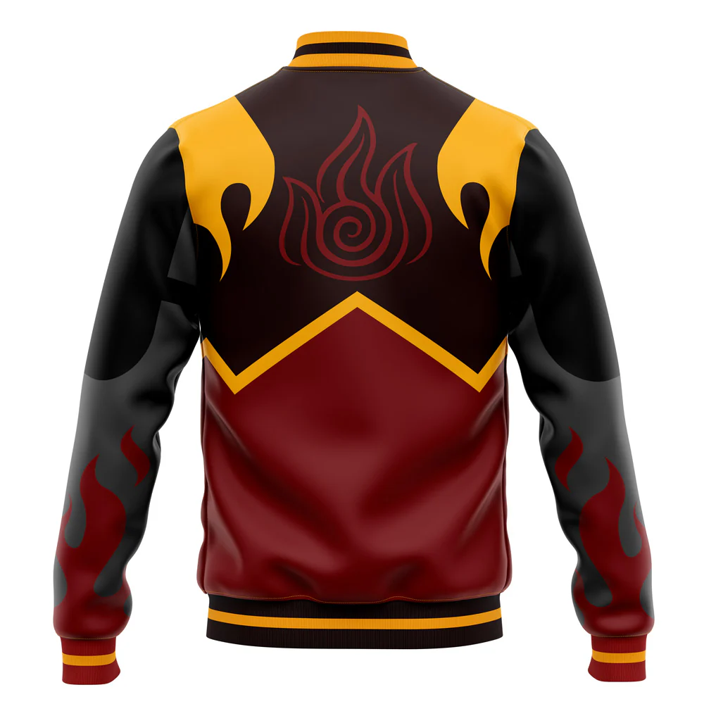 Avatar Fire Nation Cosplay Inspired Baseball Jacket
