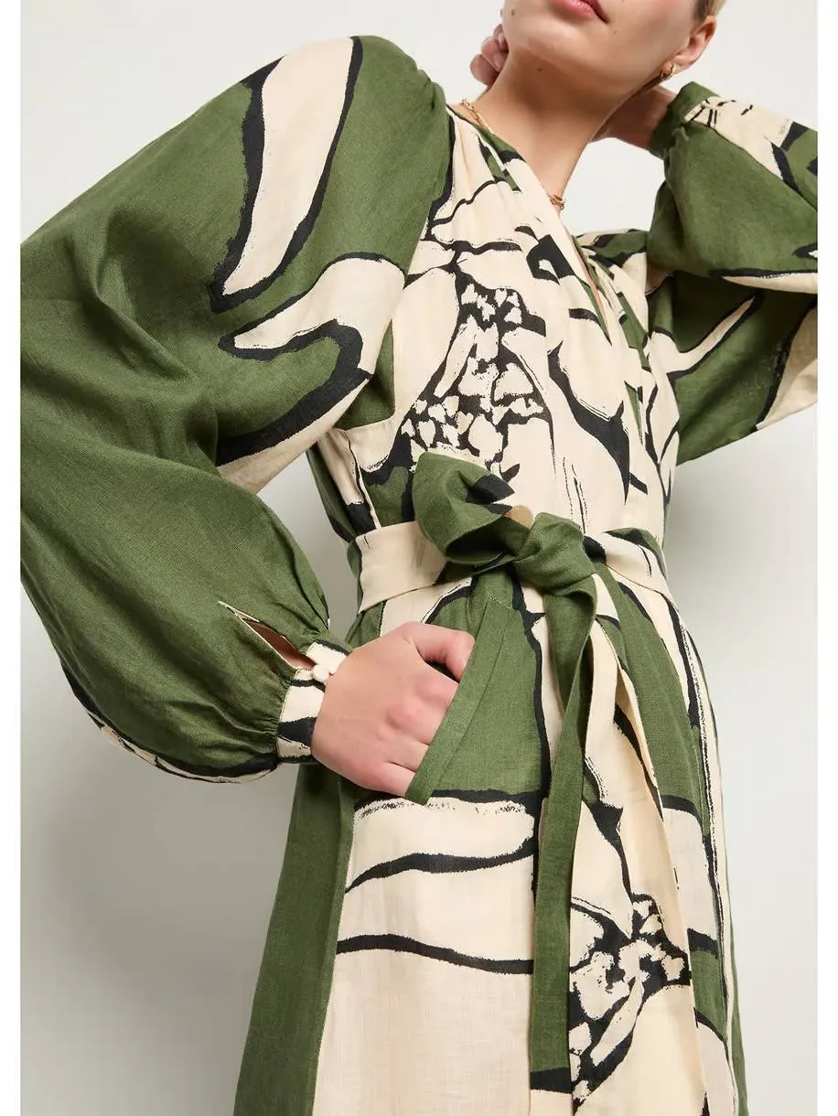 Unique Printed Maxi Dress