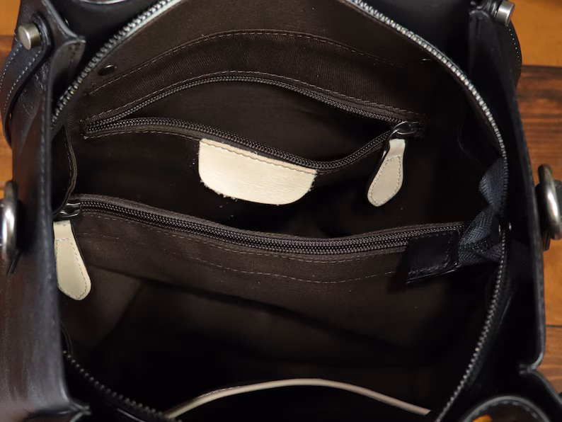 Genuine Leather Handbag Satchel for Women Hand Painted Shoulder Bag Handmade Work Tote Casual Crossbody Purse Personalization Purse