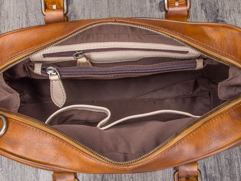 Genuine Leather Handbag for Women Top Handle Handmade Purse Vintage Crossbody Purse Personalization Birthday Gift Over the Shoulder Purses