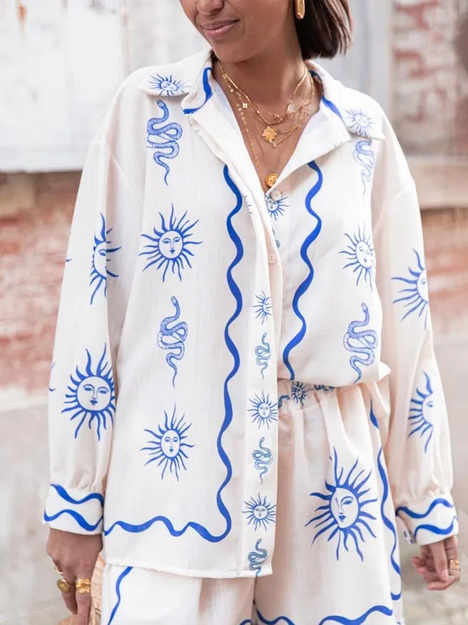 Casual Summer Printed Versatile Shirt