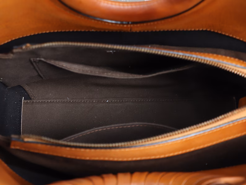 Genuine Leather Handbag for Women Hand Painted Cat Animal Personalized Custom Pattern Handmade Tote Bag Crossbody Shoulder Bag Satchel Purse