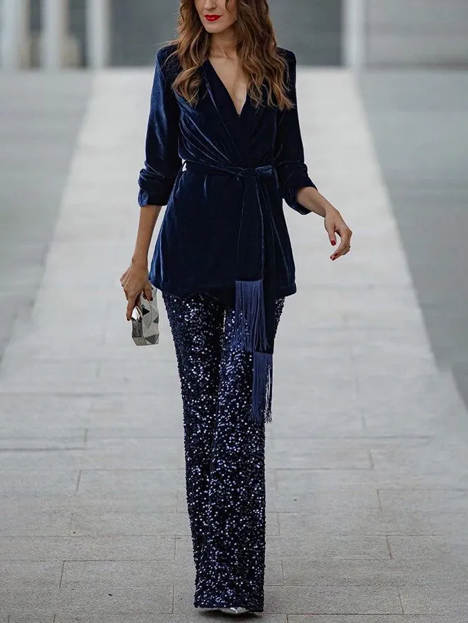 Elegant Satin Long Sleeve Loose Shirt