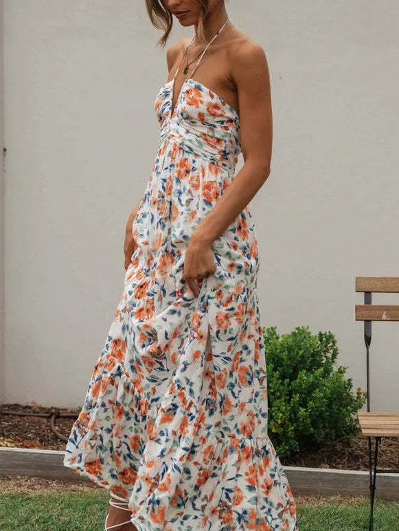 Floral-Print Maxi Dress
