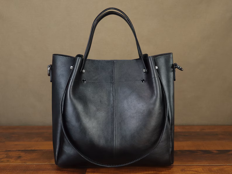 Genuine Leather Handbag Satchel for Women Hand Painted Shoulder Bag Handmade Work Tote Casual Crossbody Purse Personalization Purse