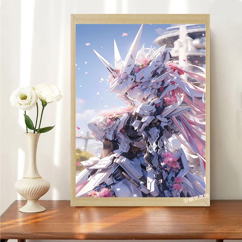 动漫高达灯光画充电抖音同款创意发光画ins卧室床头小夜灯氛围灯