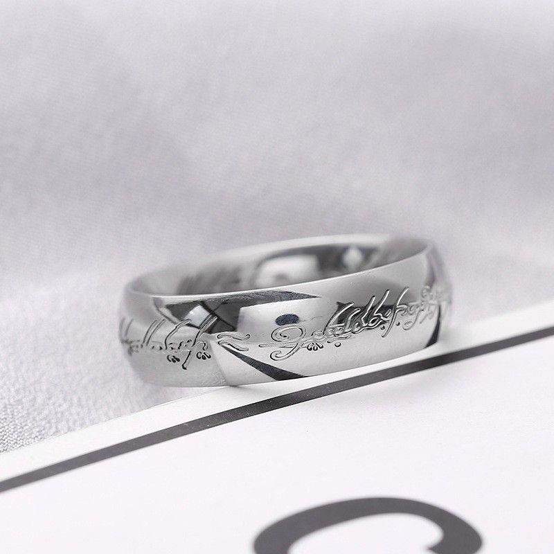 魔戒戒指爆款指环王至尊魔戒同款原版个性男定制刻字戒指男款霸气