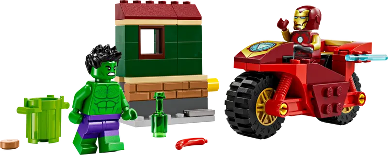 Iron Man with Bike and The Hulk