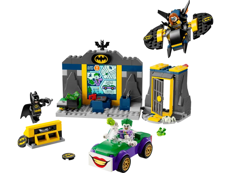 The Batcave™ with Batman™, Batgirl™ and The Joker™