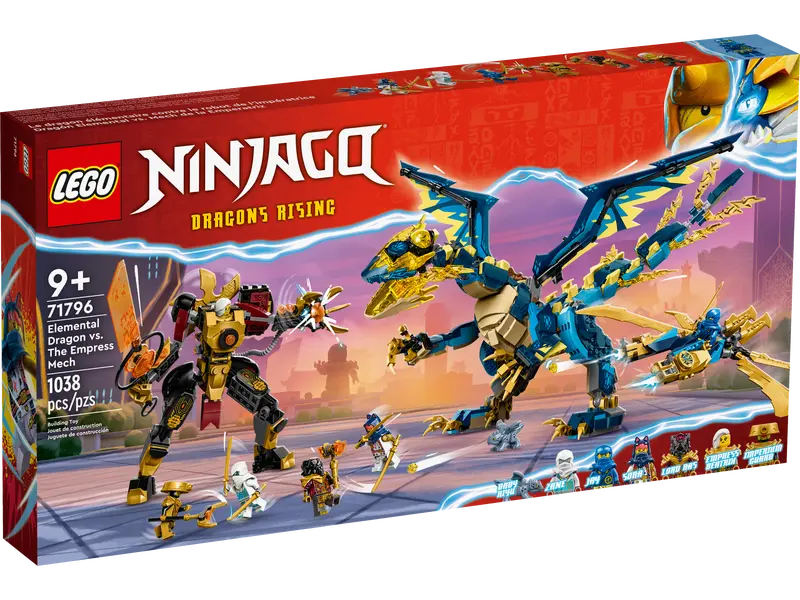 Elemental Dragon vs. The Empress Mech