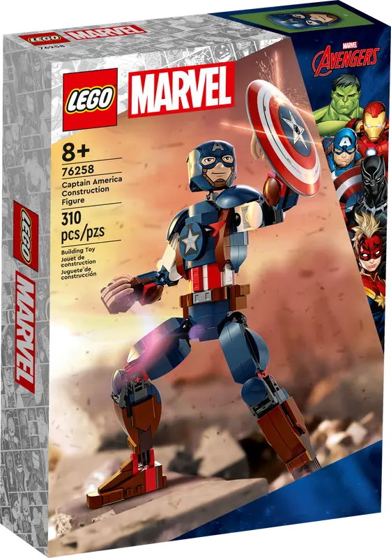 Captain America Construction Figure