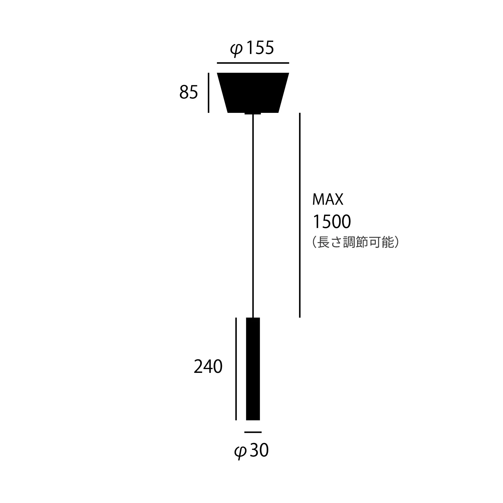 Club 1 LED-pendant light