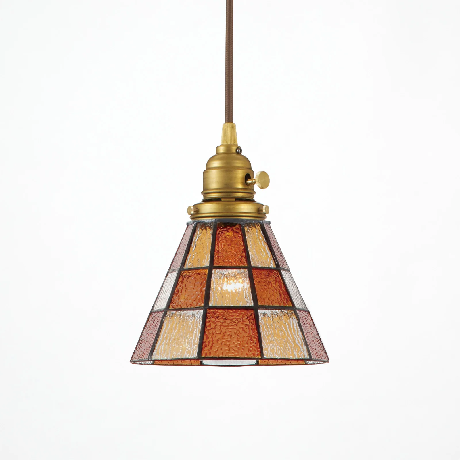 Stained glass-pendant Checker