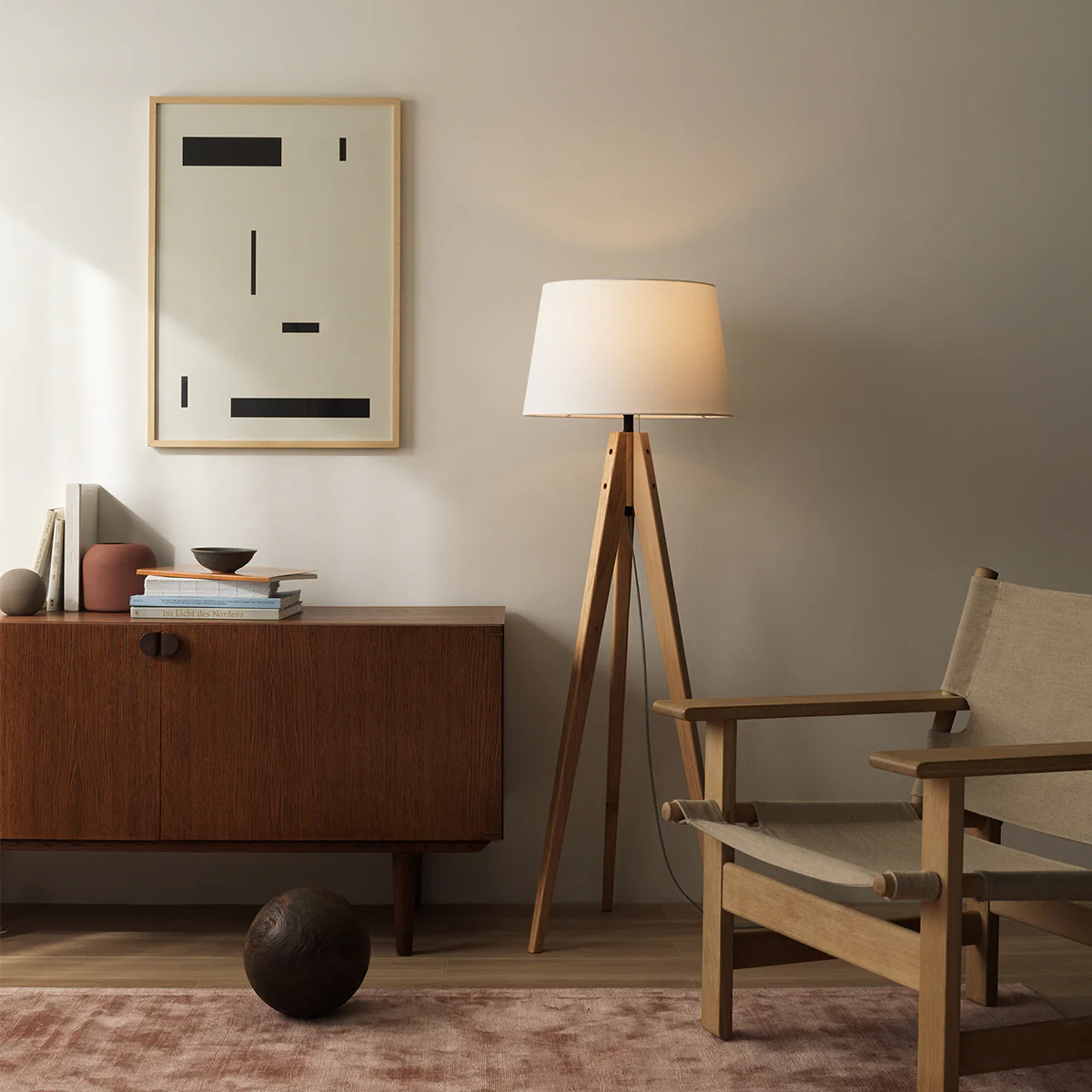 Cappuccino-floor lamp