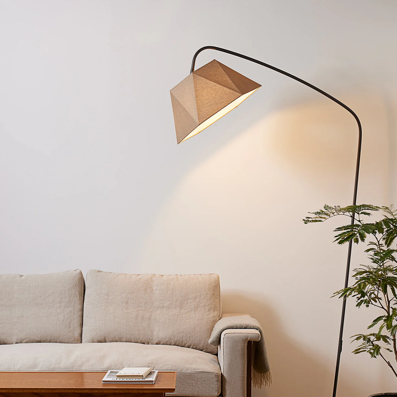 Espresso 2-living floor lamp