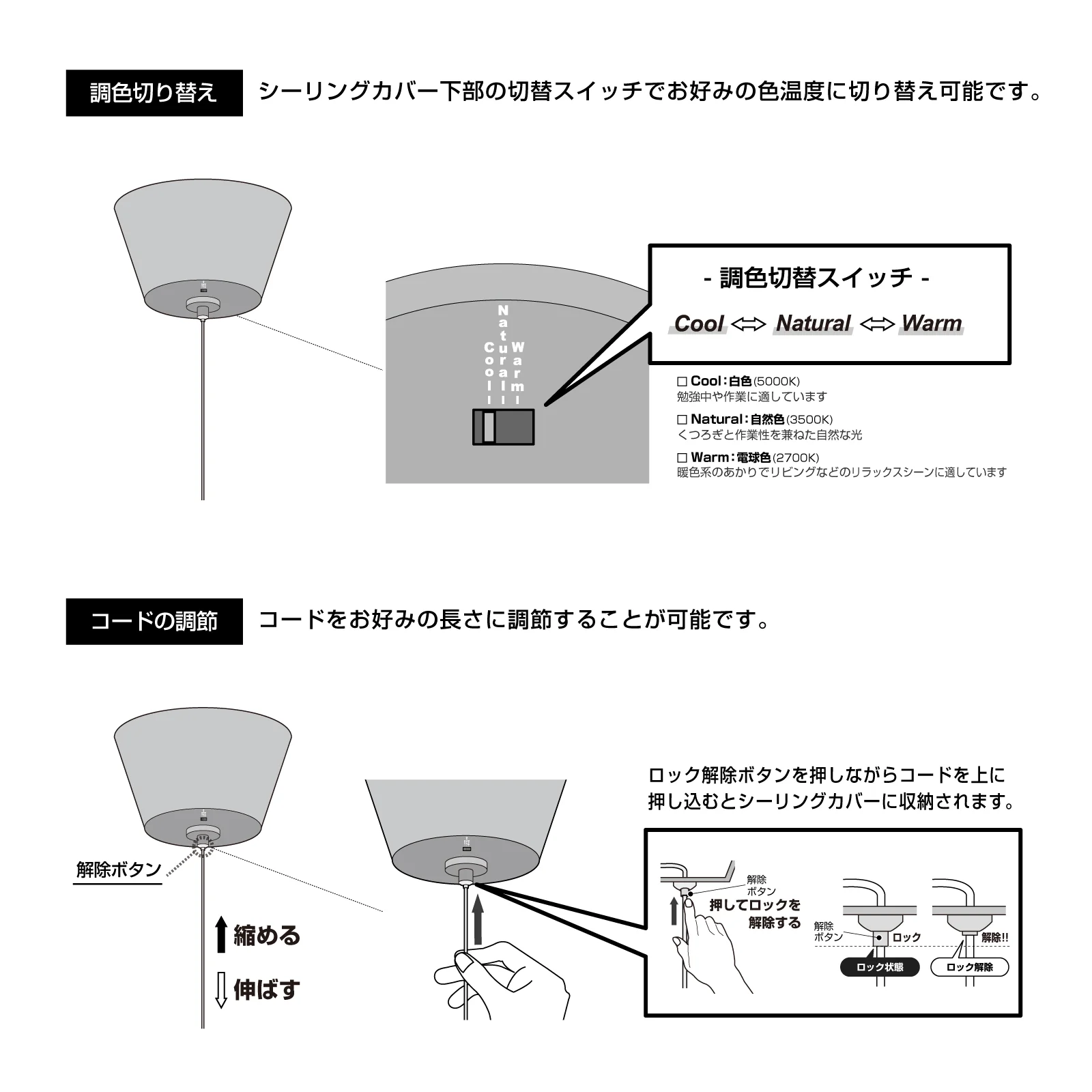 Club 2 LED-pendant light