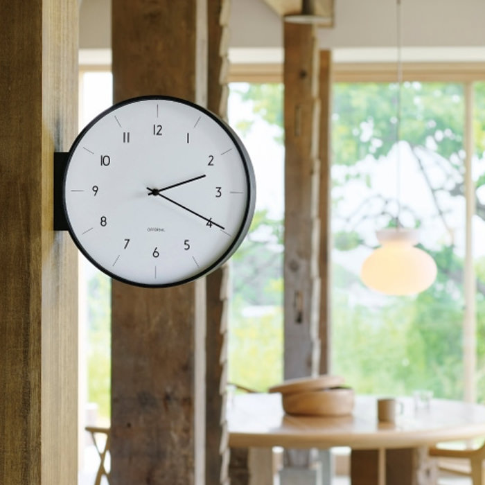 Arno 両面時計 ブラック・スイープムーブメント