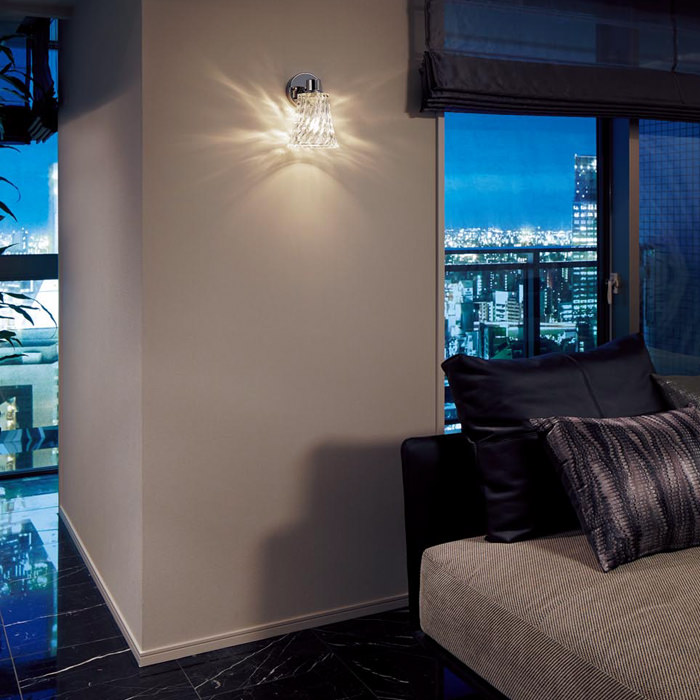 ランダムカット ガラスブラケットライト