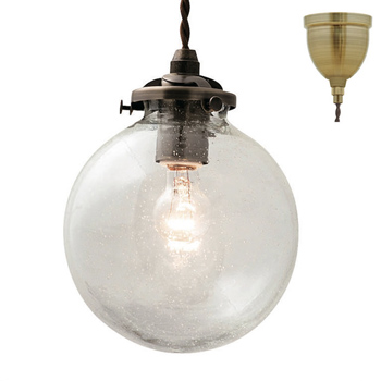 ペンダントライト 泡入りガラス【Orelia】