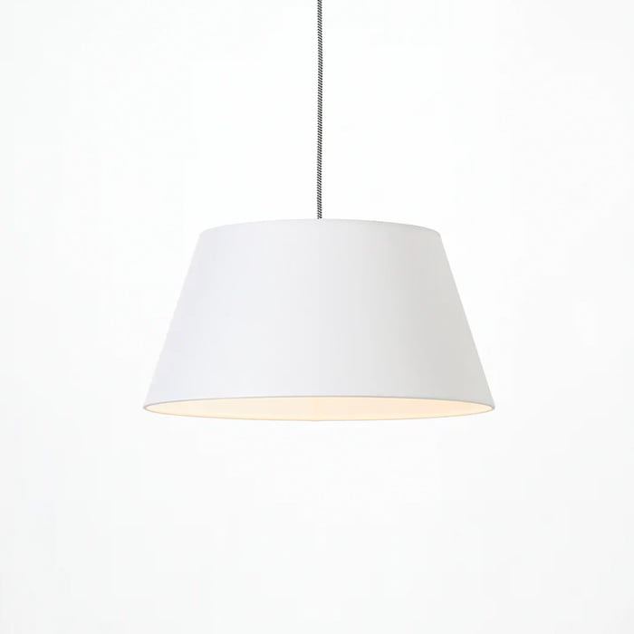 Espresso-shallow fabric ペンダントライト｜ホワイト