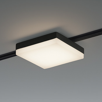 SQUARE SOLID ブラック・電球色｜ダクトレール用