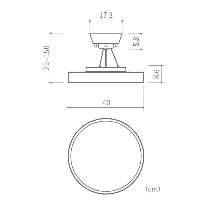 Giorno・リーフ 間接照明付 2WAY シーリングライト | 〜8畳・リモコン付