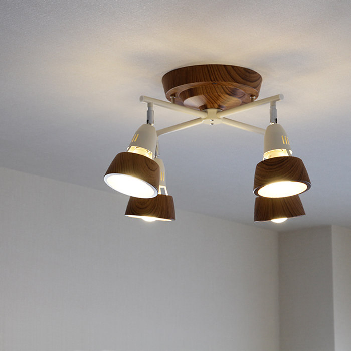 リモコン式 クロスシーリングスポット・ 6-8畳 | ベージュ×ホワイト