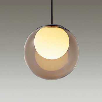 MORE STYLE Φ350 ペンダントライト｜アンバーガラス