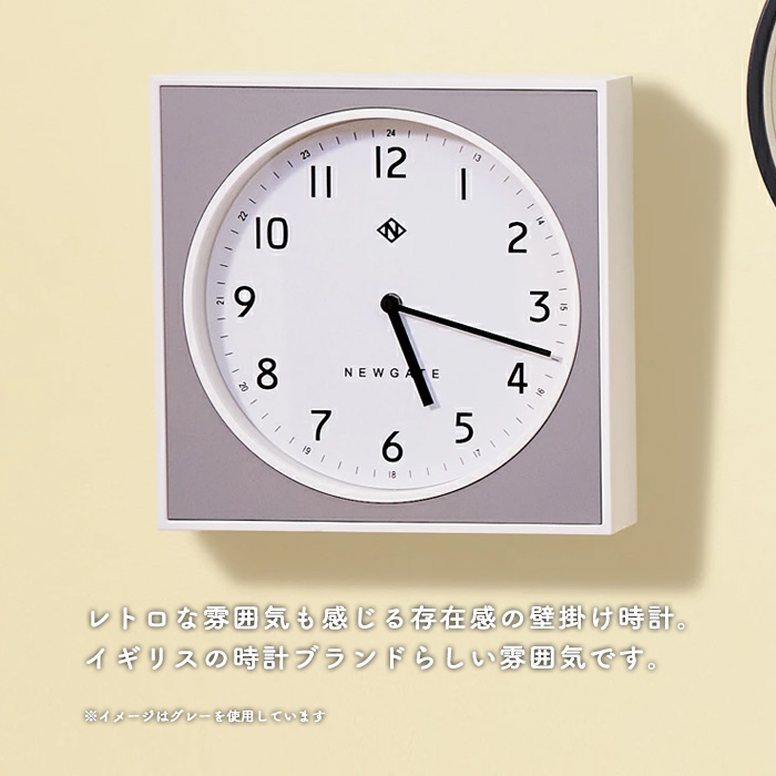 B&C ウォールクロック | 全2色・スイープムーブメント式