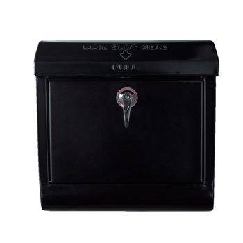 Mail box・ブラック | スチールポスト