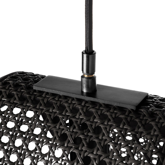 RATTAN ペンダントライト｜ブラック