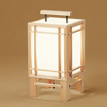 和風スタンドライト 和室・白木枠