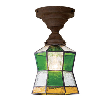 HELM ステンドグラス・シーリングライト | 各2色・簡単取付