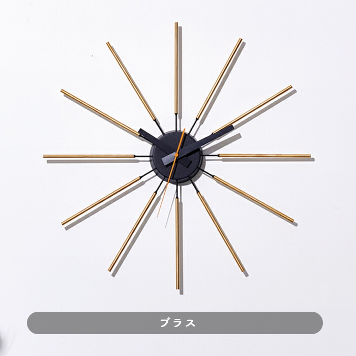 Open wall clock | 全2色・スイープムーブメント式