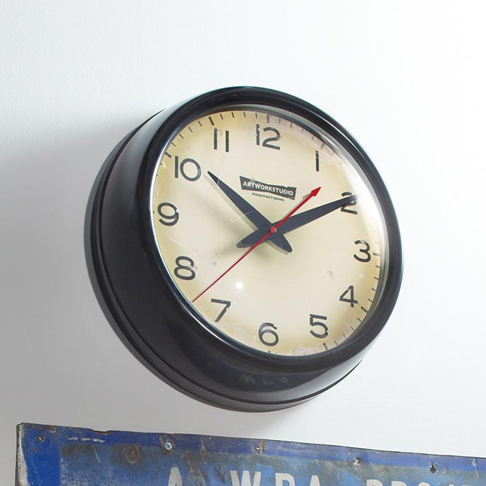 フランクリンクロック・スイープムーブメント式 ブラックヴィンテージ