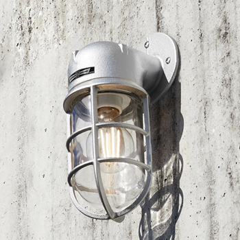 ポーチライト・60W 船舶 マリンテイスト 真鍮｜シルバー