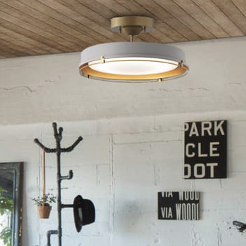 ビンテージモダン リモコン式 シーリングライト ~12畳・ペールグレー色