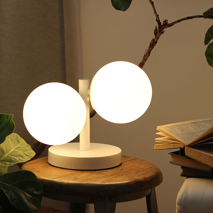 TINY GLASS テーブルライト｜グレージュ