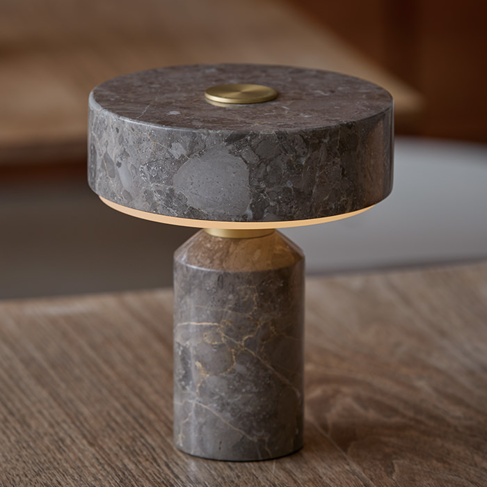 Marble テーブルランプ｜グレージュ