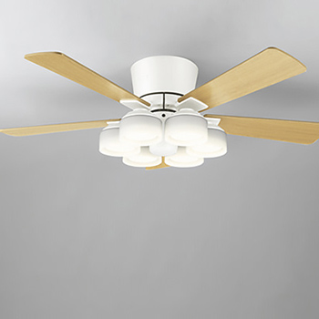 シーリングファンライト｜10畳・薄型・リバーシブル羽根・リモコン・ホワイト